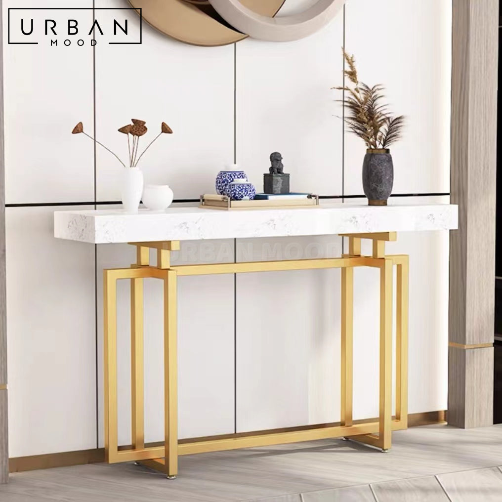 GAZE Modern Marble Console Table – Urban Mood