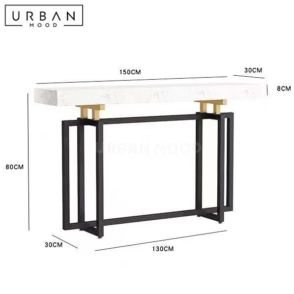 GAZE Modern Marble Console Table