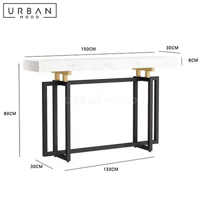 GAZE Modern Marble Console Table