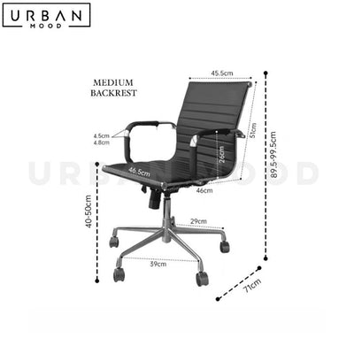 GIERSON Modern Leather Office Chair