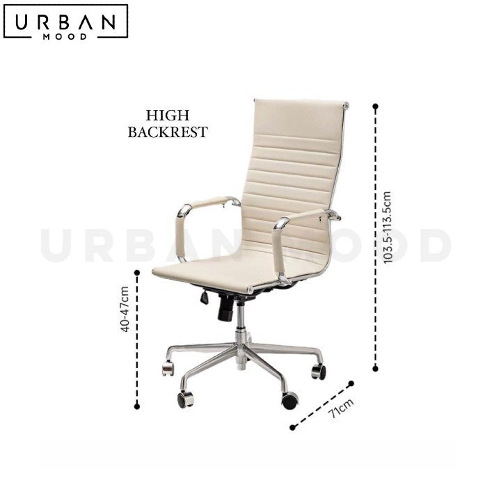 GIERSON Modern Leather Office Chair