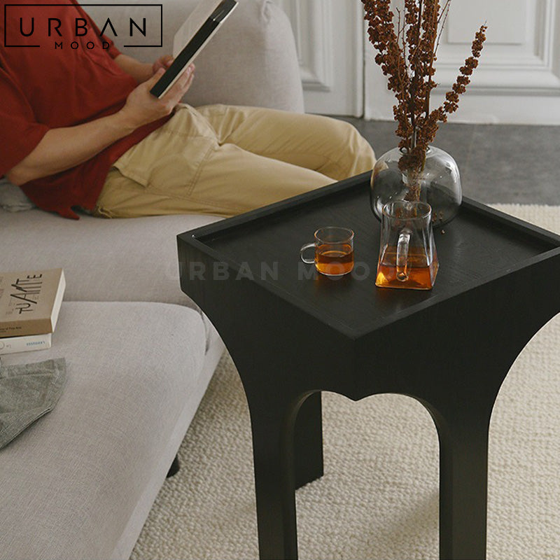 GELO Modern Solid Wood Side Table