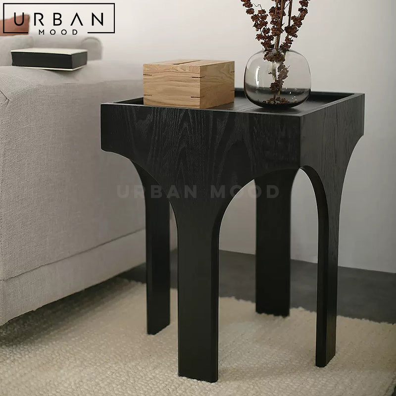 GELO Modern Solid Wood Side Table