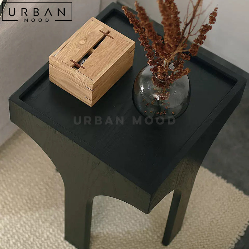 GELO Modern Solid Wood Side Table