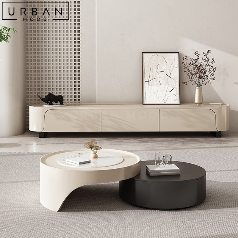 GEMMA Modern TV Console & Coffee Table