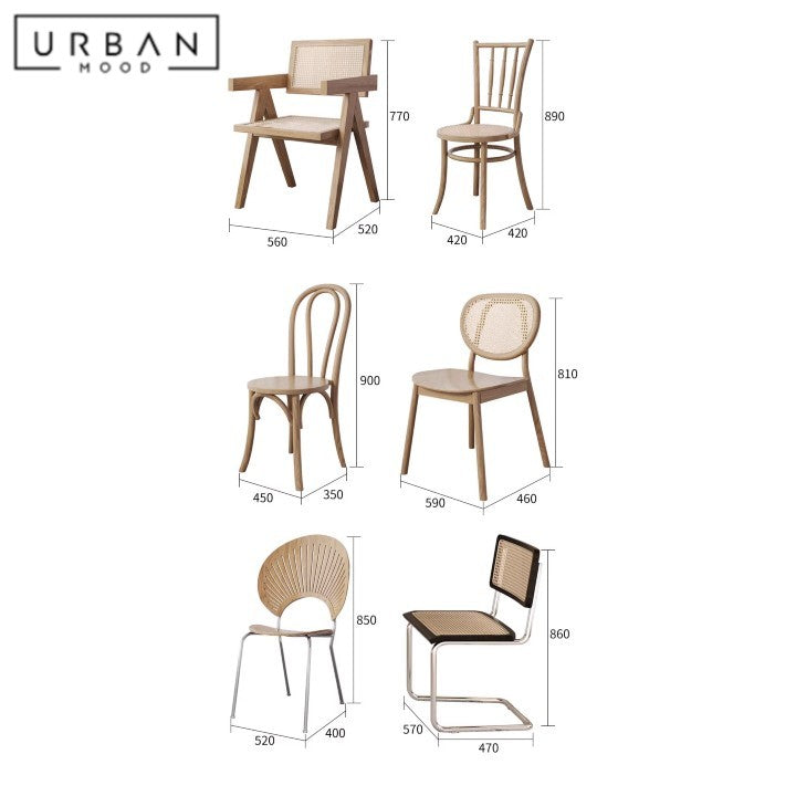 GENOVA Modern Solid Wood Dining Table