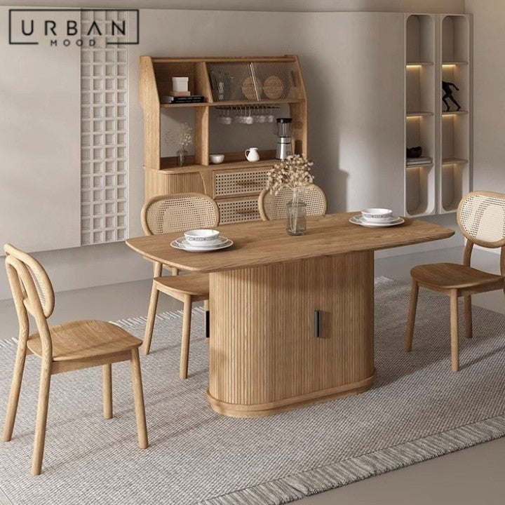 GENOVA Modern Solid Wood Dining Table