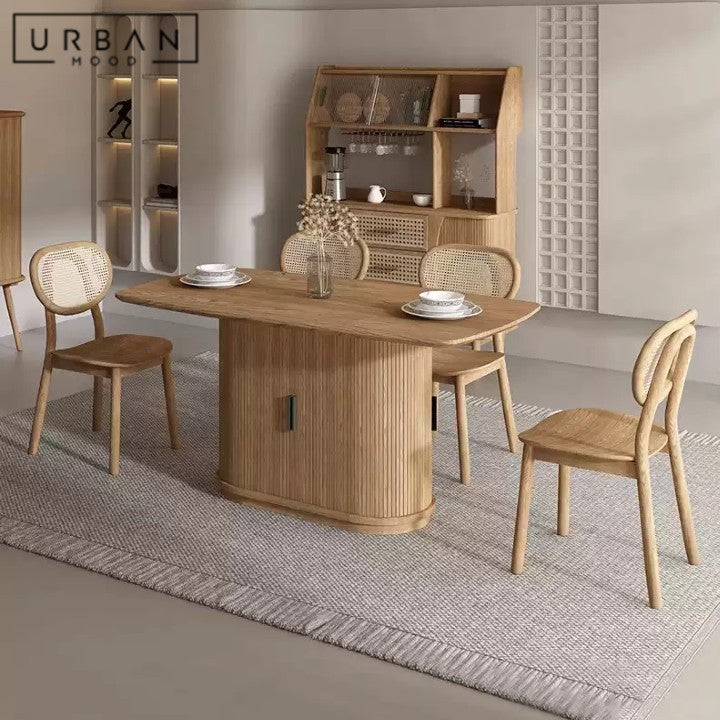 GENOVA Modern Solid Wood Dining Table