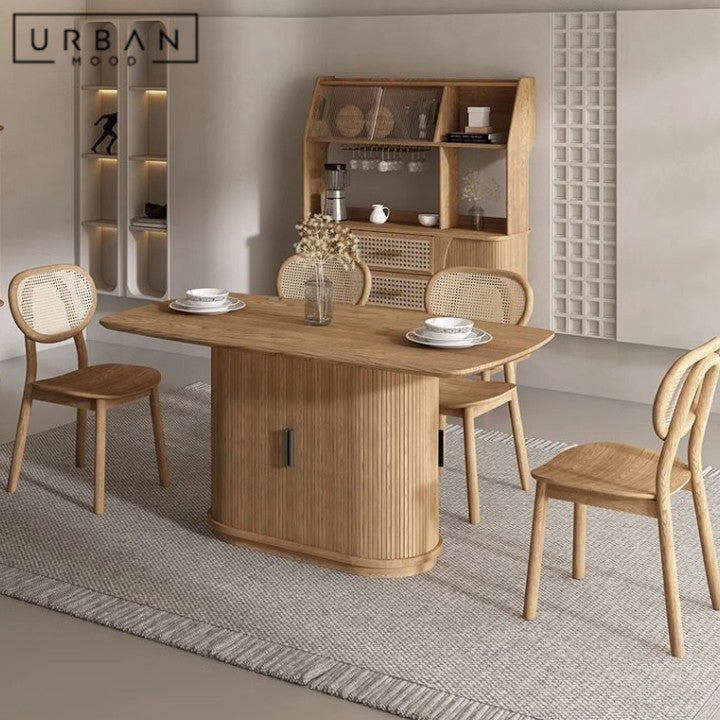 GENOVA Modern Solid Wood Dining Table