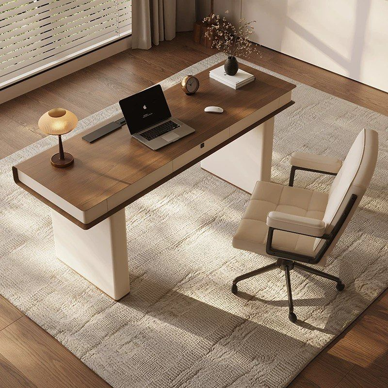 GEOMETRA Modern Solid Wood Study Table - Urban Mood Singapore