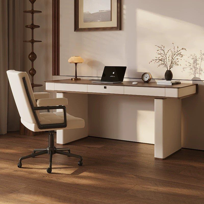 GEOMETRA Modern Solid Wood Study Table - Urban Mood Singapore