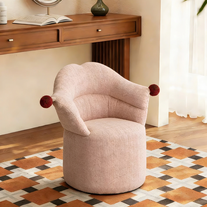GEOREN Modern Fabric Vanity Chair - Urban Mood Singapore