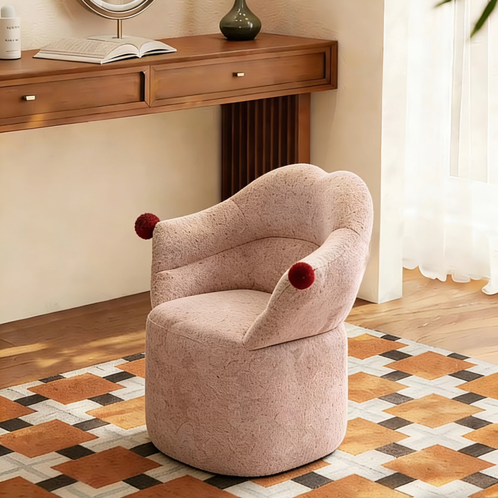 GEOREN Modern Fabric Vanity Chair - Urban Mood Singapore