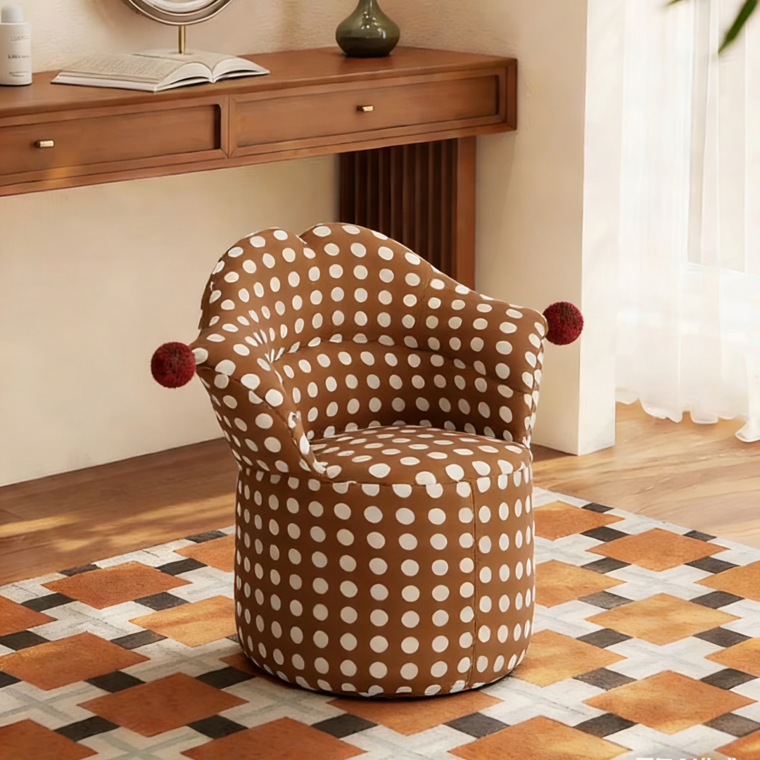 GEOREN Modern Fabric Vanity Chair - Urban Mood Singapore
