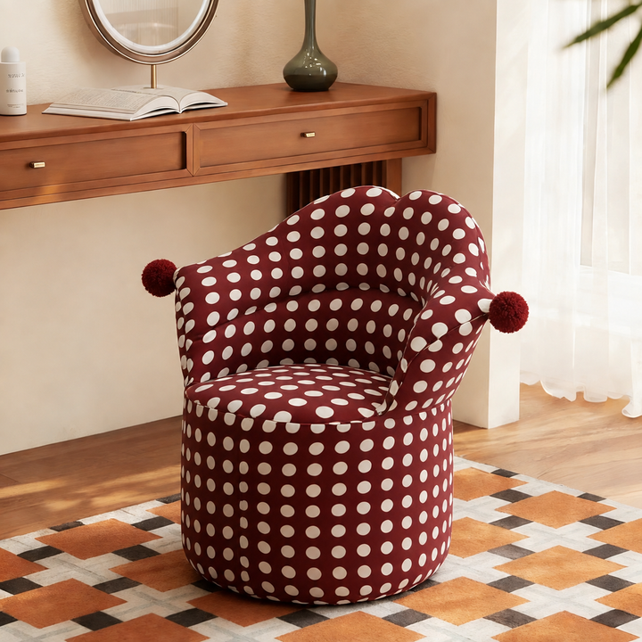 GEOREN Modern Fabric Vanity Chair - Urban Mood Singapore