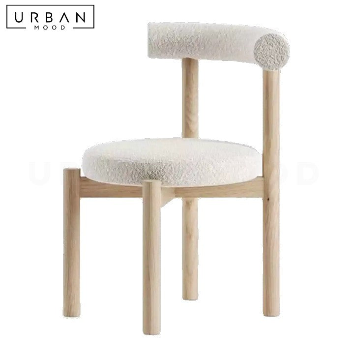 GESSON Japandi Boucle Dining Chair