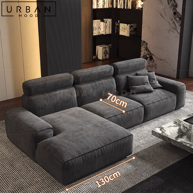GEYSN Modern Fabric Sectional Sofa