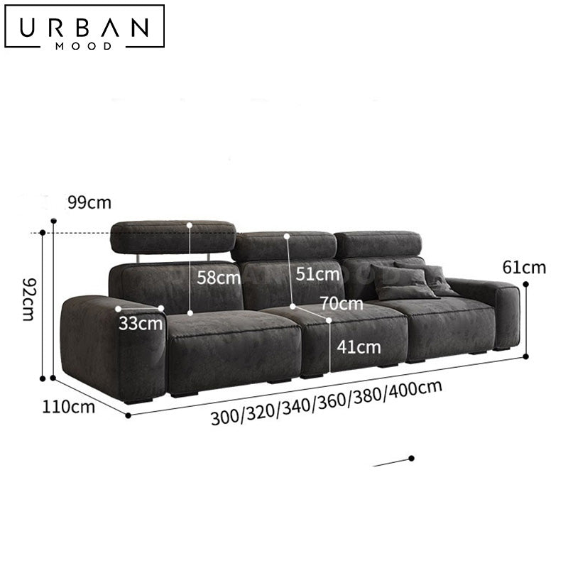 GEYSN Modern Fabric Sectional Sofa