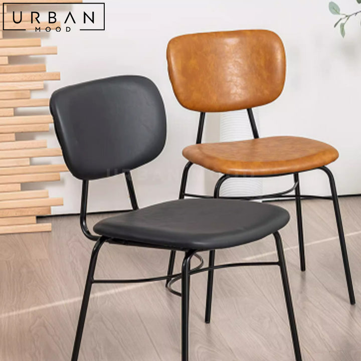 GIADA Modern Leather Dining Chair