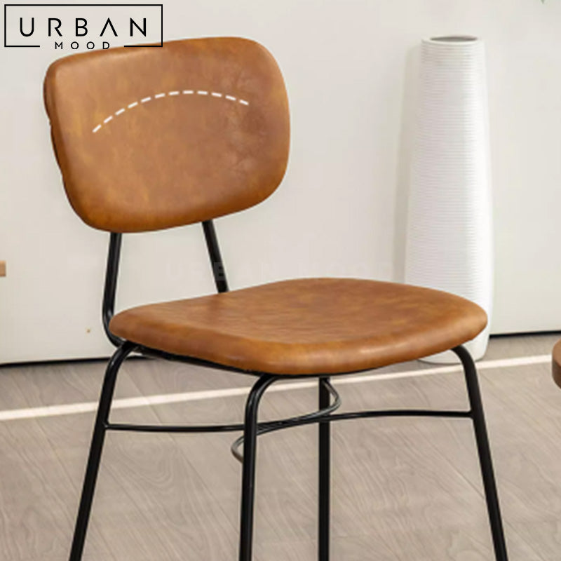 GIADA Modern Leather Dining Chair