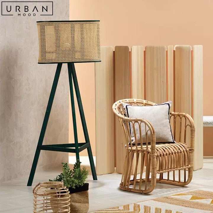 GIBBS Japandi Rattan Floor Lamp