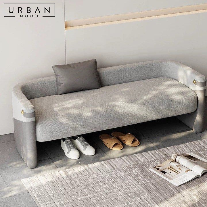 GILLES Modern Fabric Bench