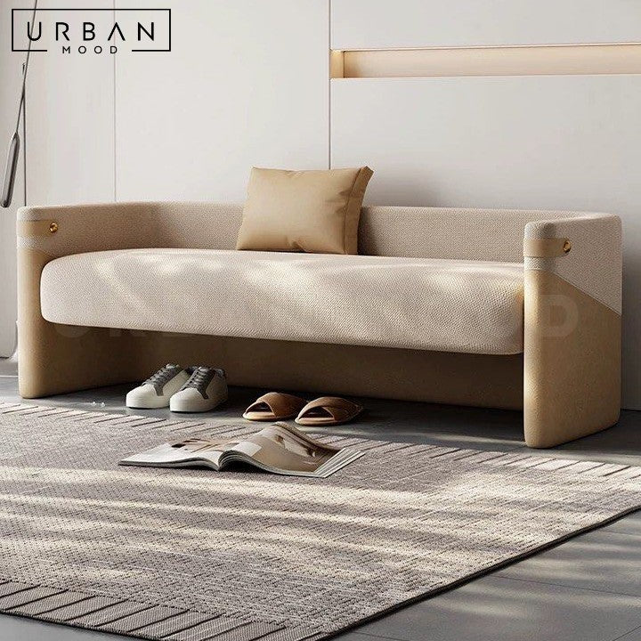 GILLES Modern Fabric Bench