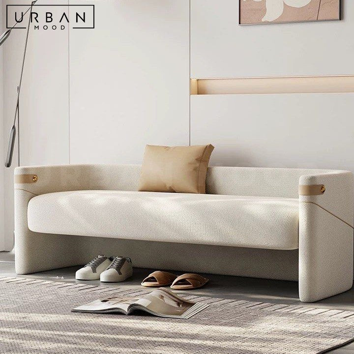 GILLES Modern Fabric Bench