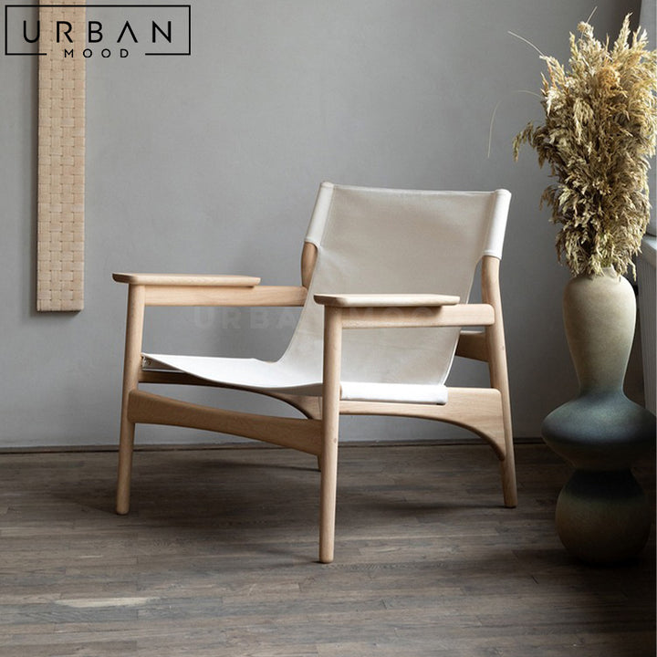 GIOVA Modern Solid Wood Armchair