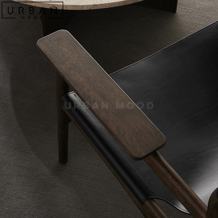 GIOVA Modern Solid Wood Armchair