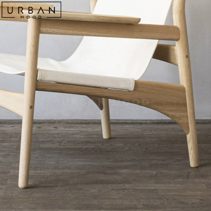 GIOVA Modern Solid Wood Armchair