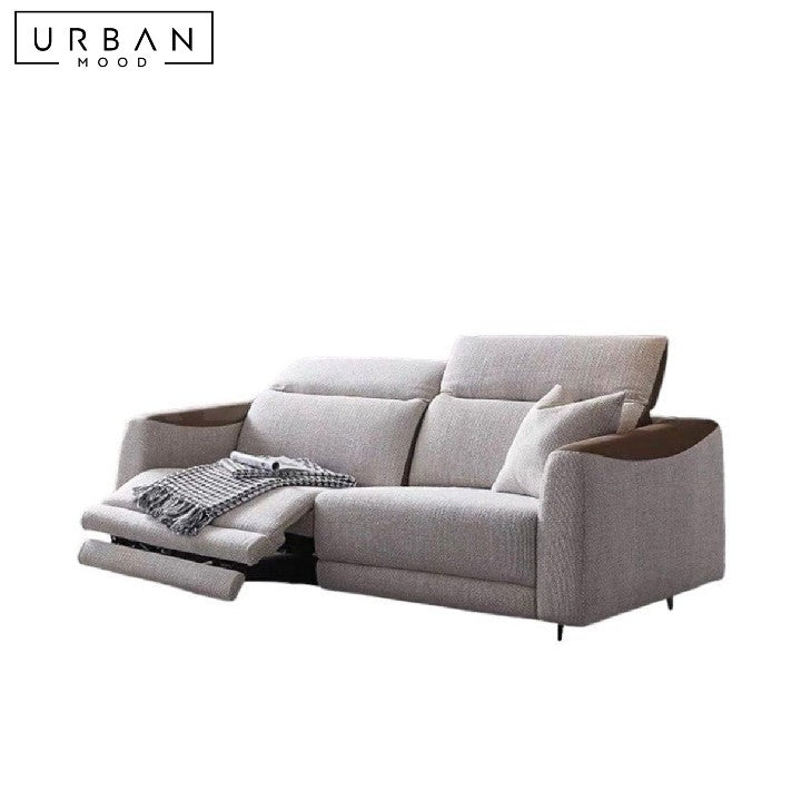 GISSLE Modern Fabric Electric Recliner Sofa