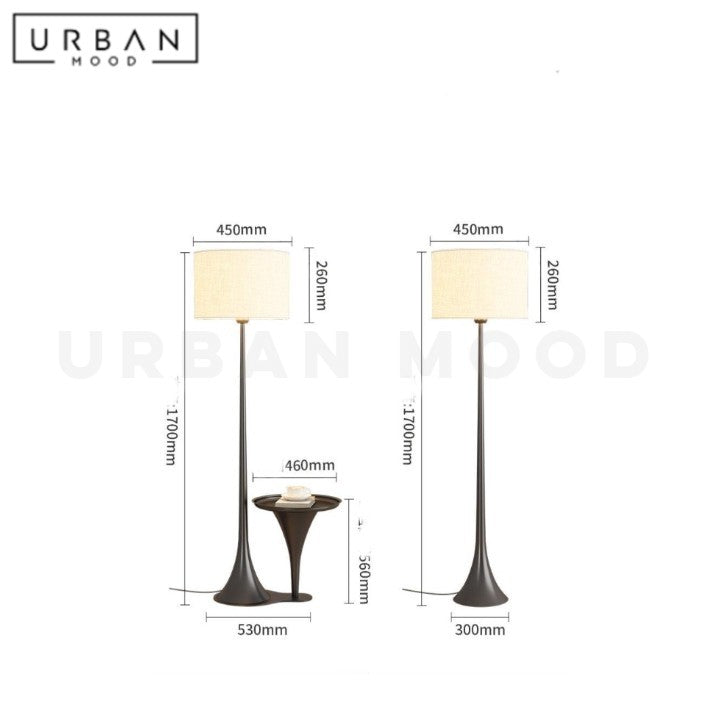 GANA Modern Standing Lamp / Side Table