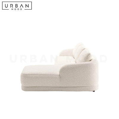 MANER Modern Curved Boucle Sectional Sofa (Water Resistant)