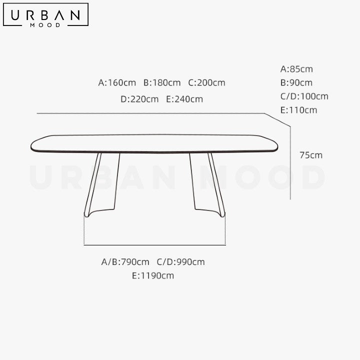 GOBER Modern Sintered Stone Dining Table