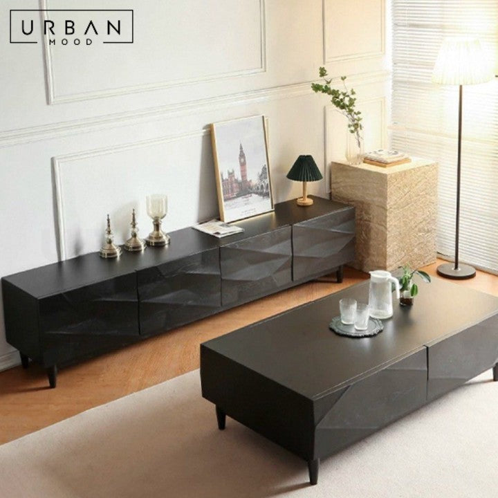 GORDIL Modern Solid Wood TV Console