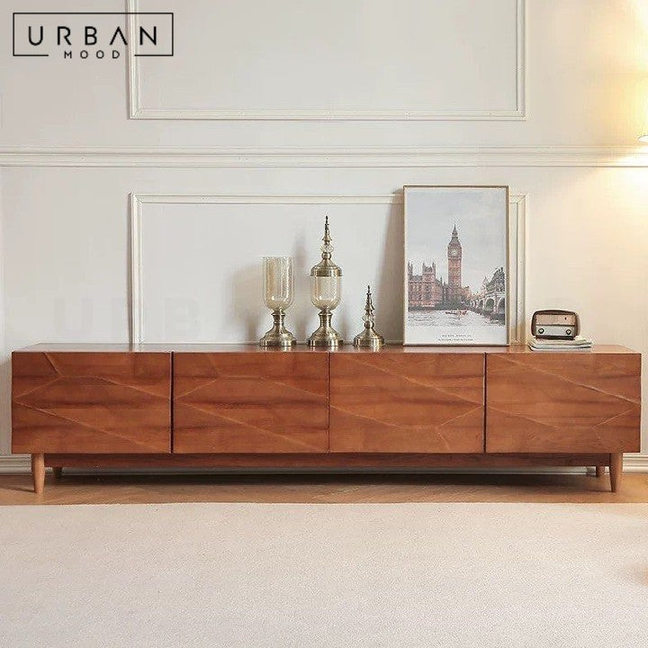 GORDIL Modern Solid Wood TV Console