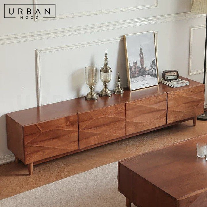 GORDIL Modern Solid Wood TV Console