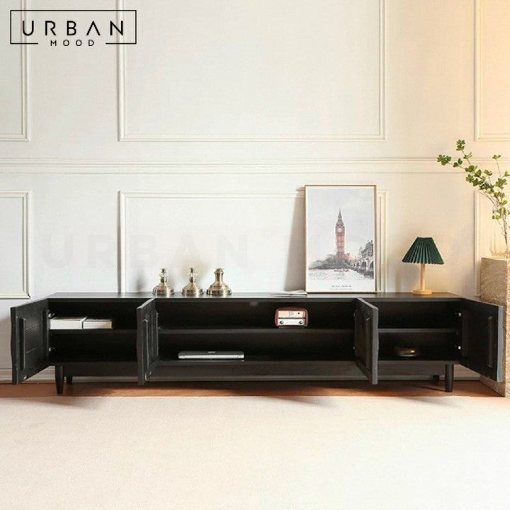 GORDIL Modern Solid Wood TV Console