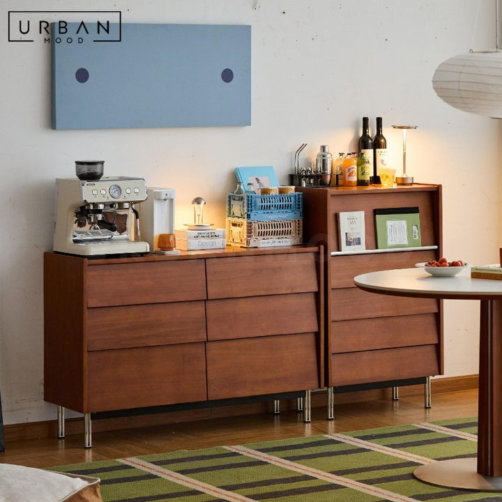GRADO Japandi Solid Wood Chest Of Drawers