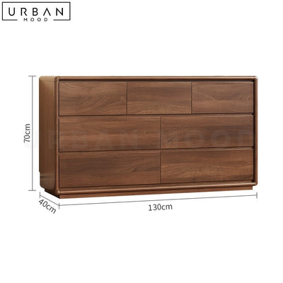 GRAJ Rustic Solid Wood Sideboard