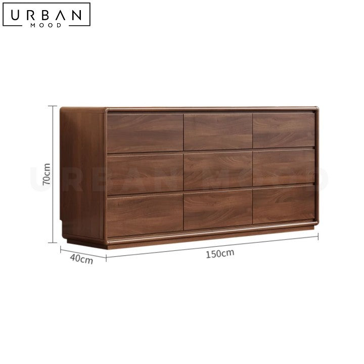 GRAJ Rustic Solid Wood Sideboard