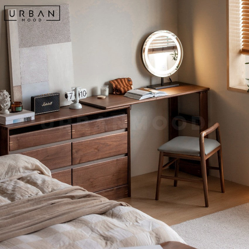 GRANITE Modern Solid Wood Vanity Table