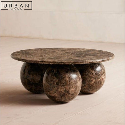 GREEN Modern Round Marble Coffee Table