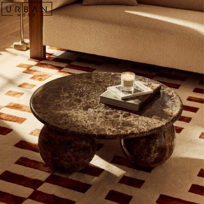 GREEN Modern Round Marble Coffee Table