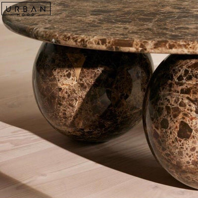 GREEN Modern Round Marble Coffee Table