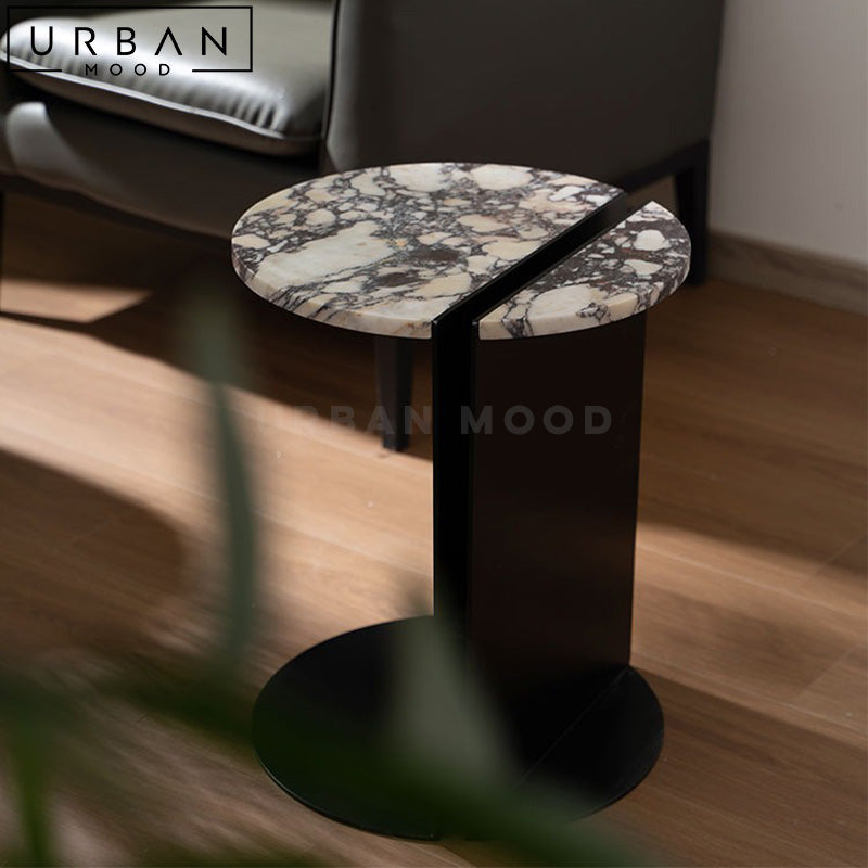 GRENCI Modern Marble Side Table