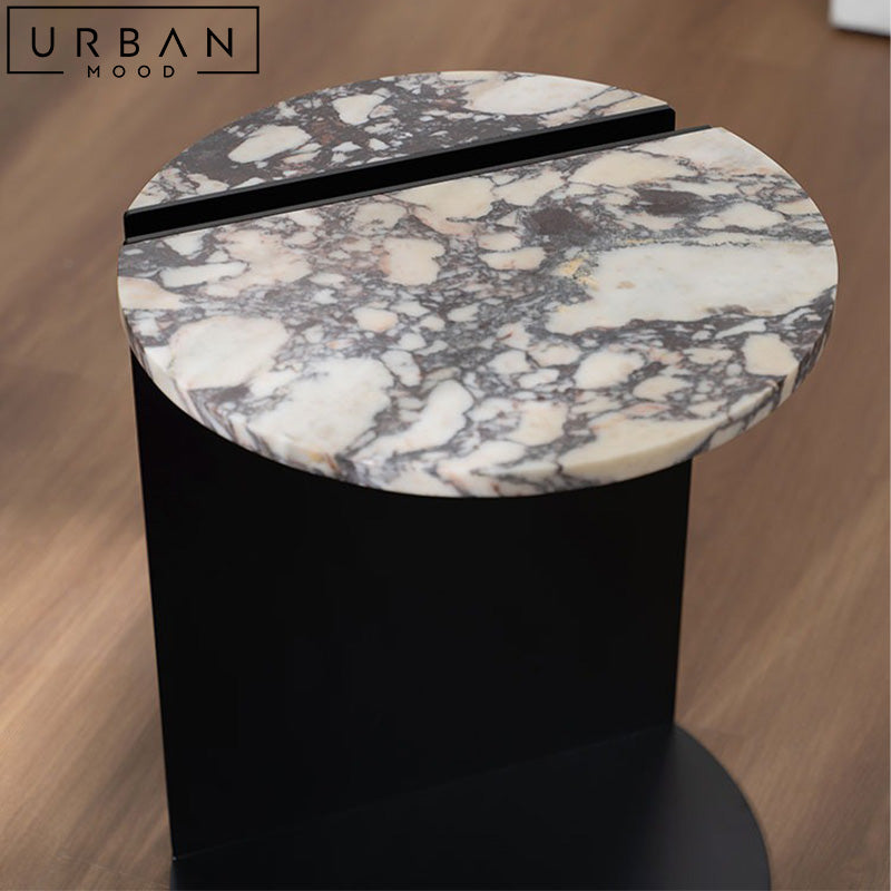 GRENCI Modern Marble Side Table