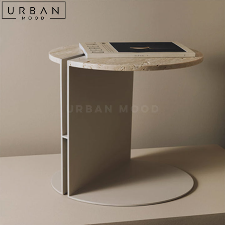 GRENCI Modern Marble Side Table