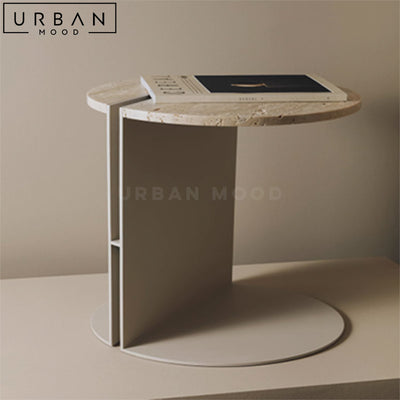 GRENCI Modern Marble Side Table
